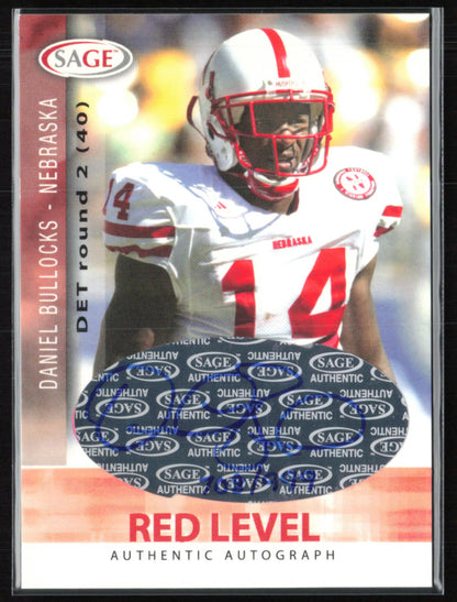 Daniel Bullocks Auto Red Level Authentic Autograph