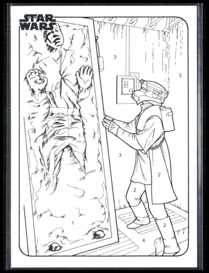 Han Solo in Carbonite and Boushh (Star Wars by the Number) CP-9