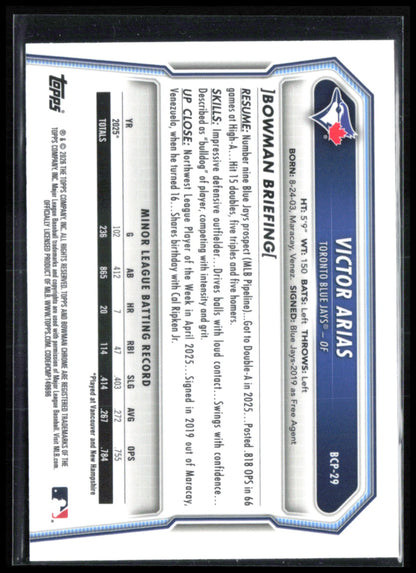 Victor Arias 1st Bowman Mojo