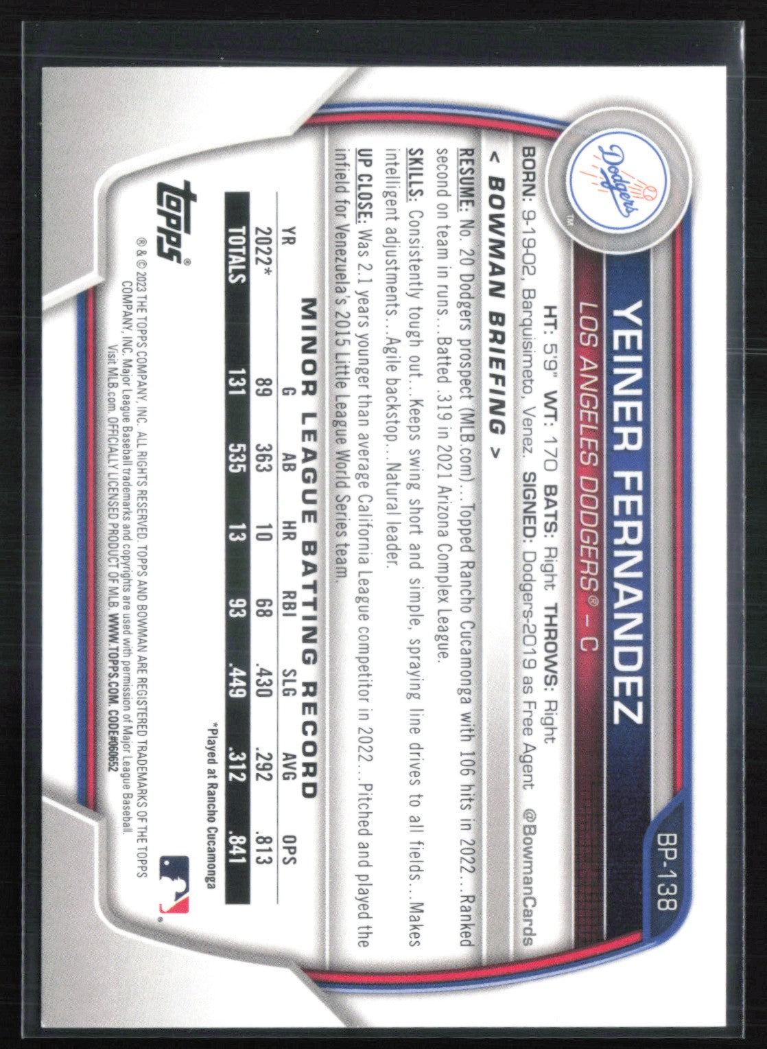 Yeiner Fernandez 1st Bowman