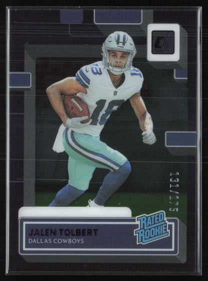 Jalen Tolbert RC /175 Rated Rookie Clearly