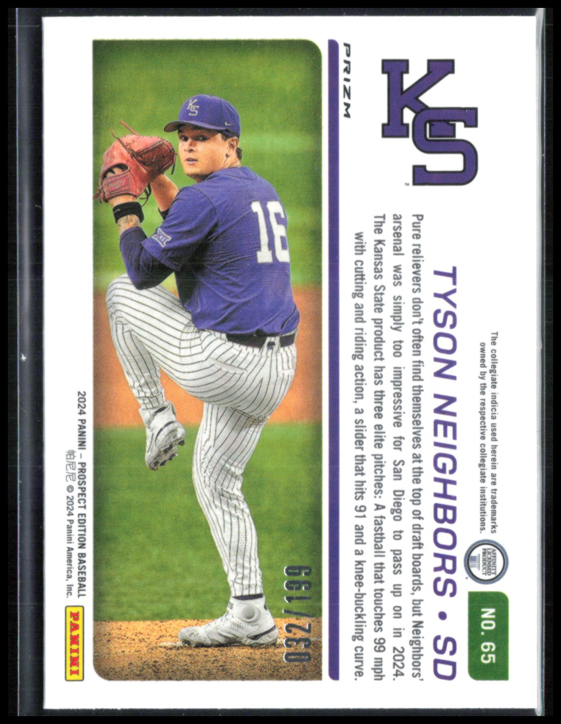 Tyson Neighbors Prospect Ticket Red /199