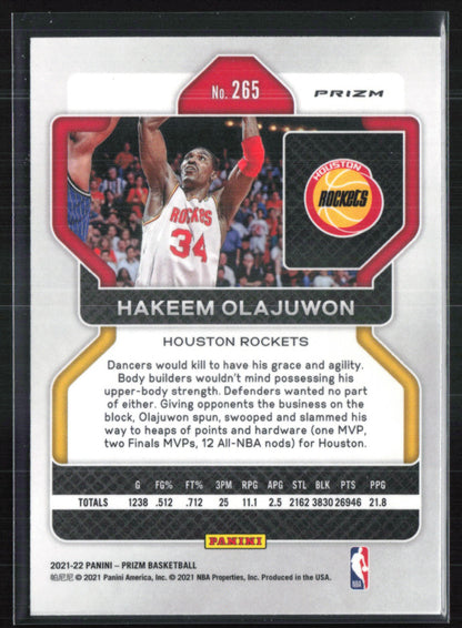 Hakeem Olajuwon Green Prizm