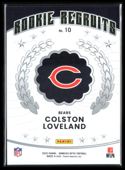 Colston Loveland RC Rookie Recruits