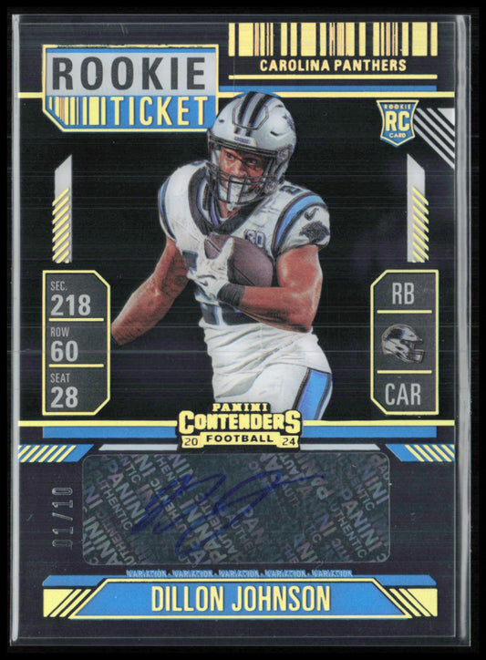 Dillon Johnson RC Auto 01/10 2025 Contenders