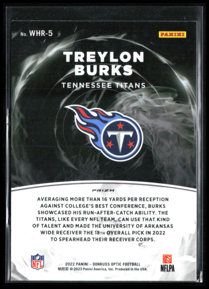Treylon Burks RC White-Hot Rookies