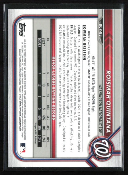 Roismar Quintana 1st Bowman Mojo