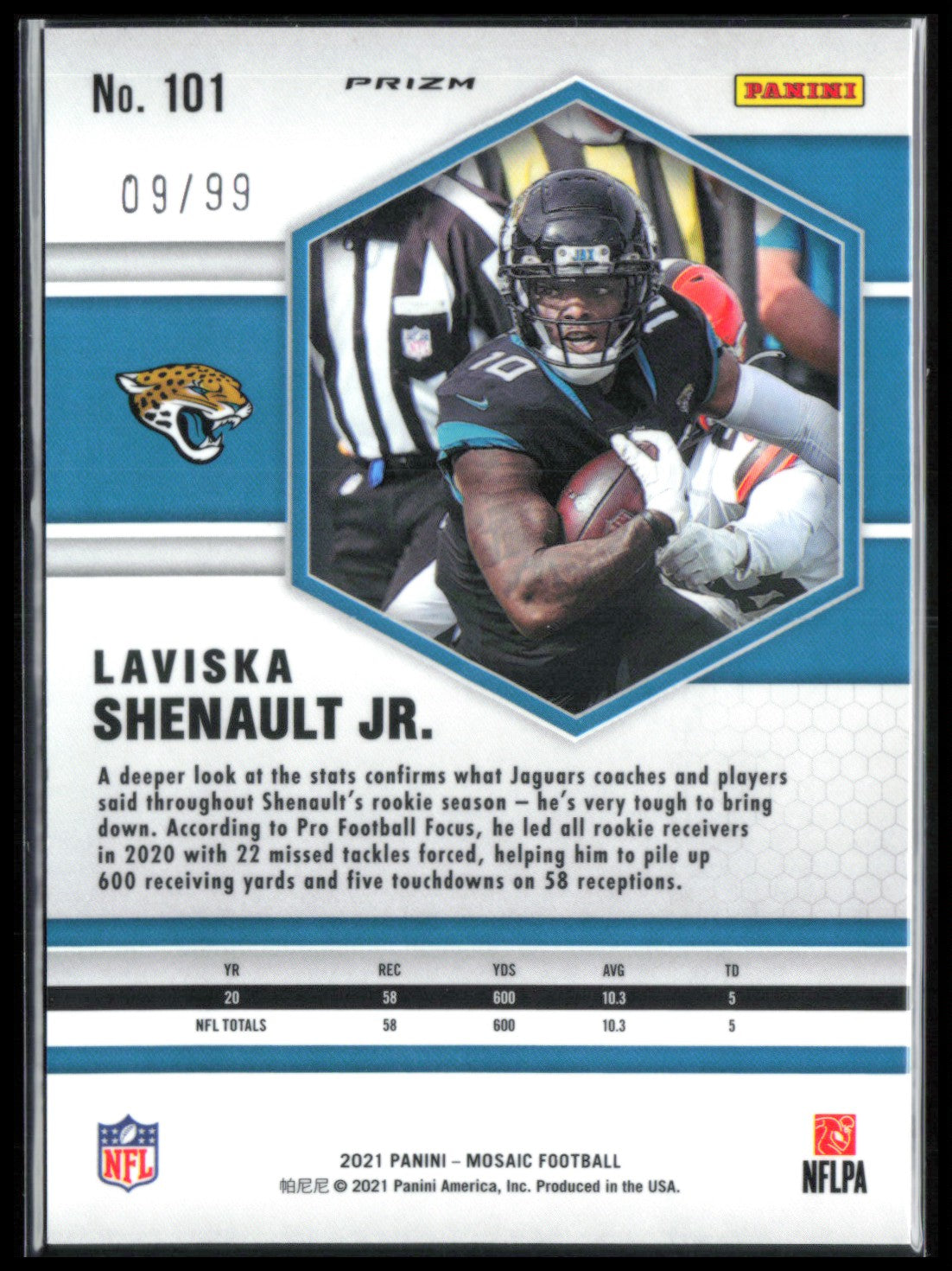 Laviska Shenault Jr. Blue Mosaic /99