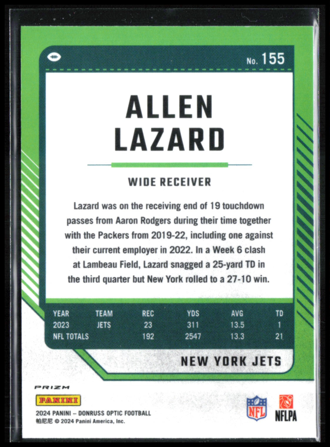 Allen Lazard Stars