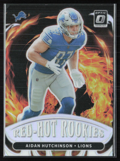 Aidan Hutchinson RC Holo Red-Hot Rookies