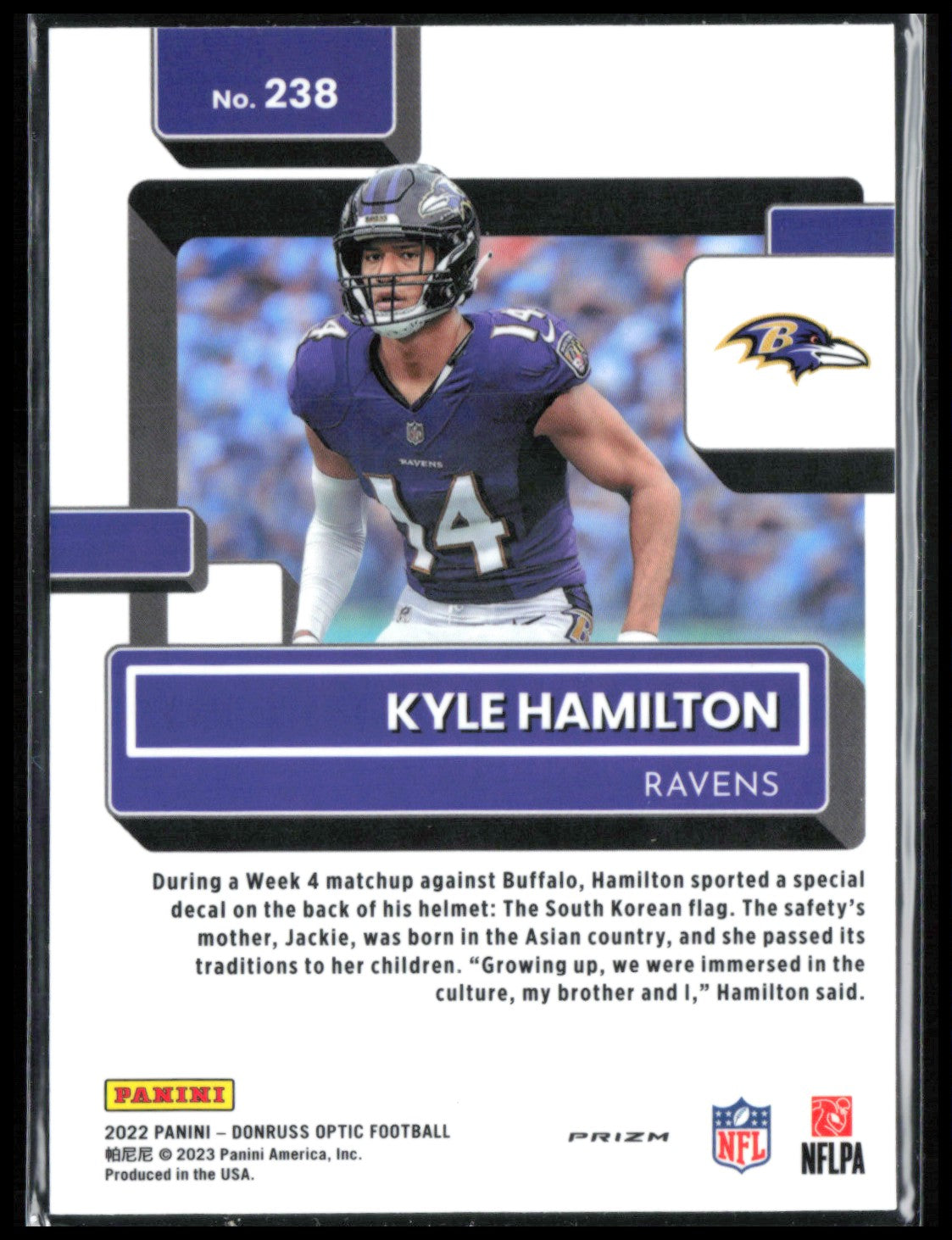 Kyle Hamilton RC Holo Rated Rookie