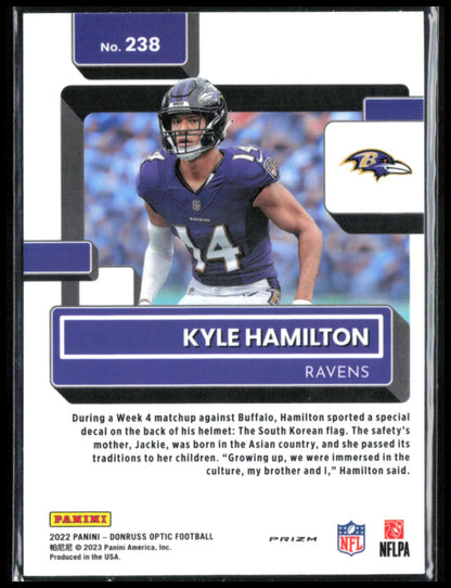 Kyle Hamilton RC Holo Rated Rookie