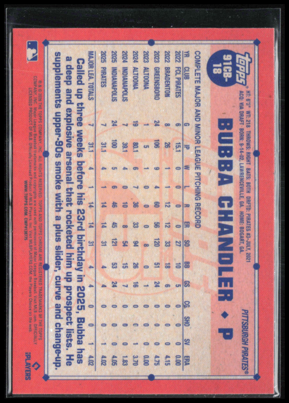 Bubba Chandler RC