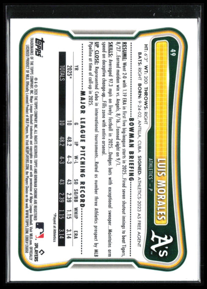 Luis Morales RC Red Rookie Logo
