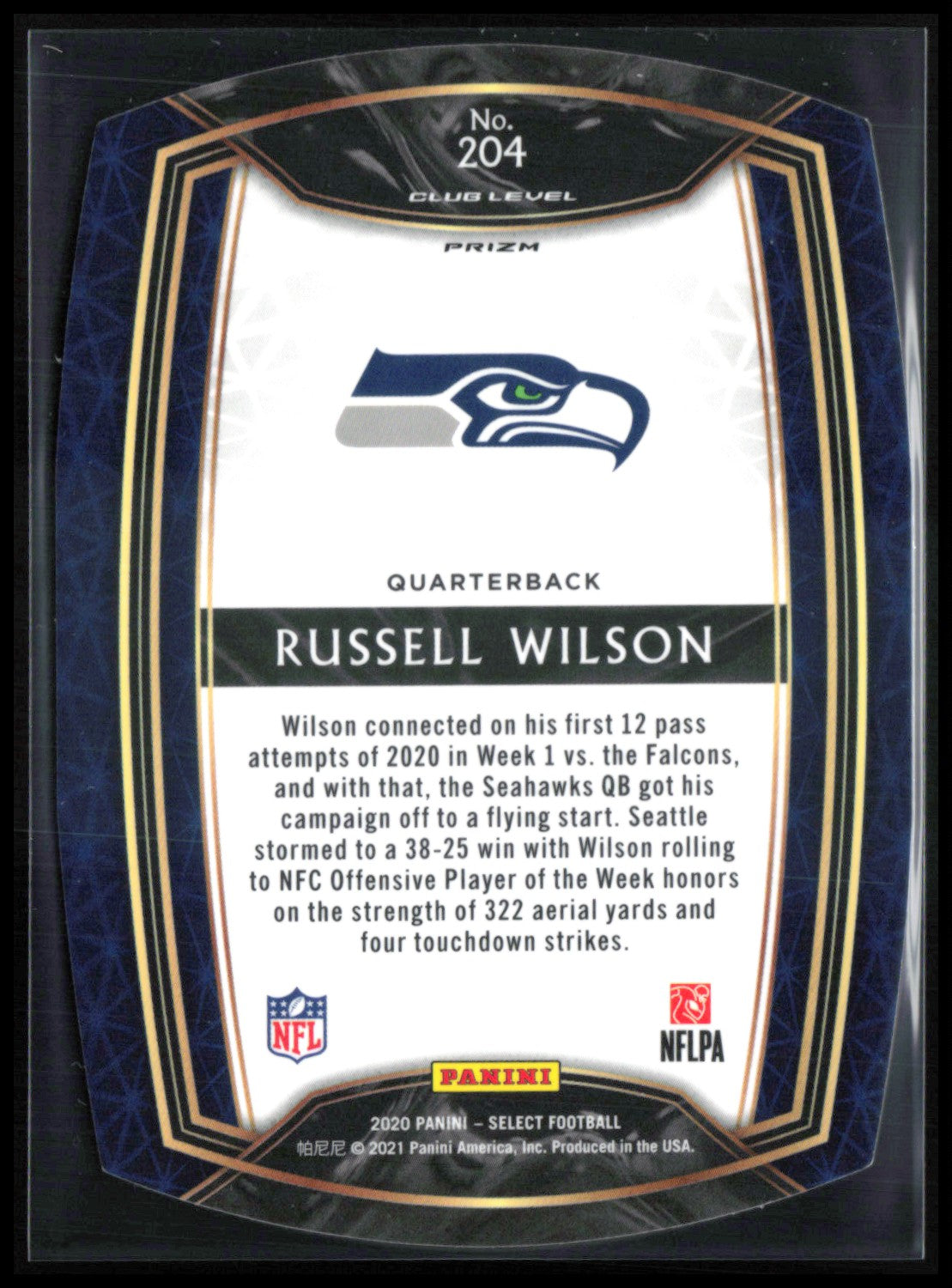 Russell Wilson Red Die-Cut