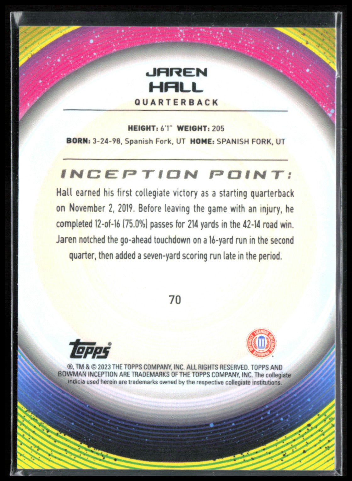 Jaren Hall /199 Inception Point