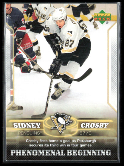 Sidney Crosby Phenomenal Beginning 2005 UD