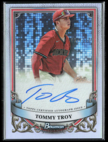 Tommy Troy Auto Refractor 2024 Bowman Sterling