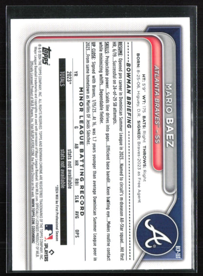 Mario Baez 1st Bowman