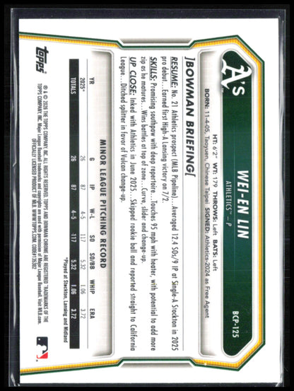 Wei-En Lin 1st Bowman Laser