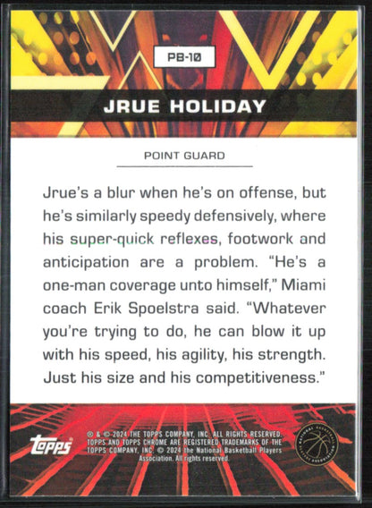 Jrue Holiday Pink Refractor