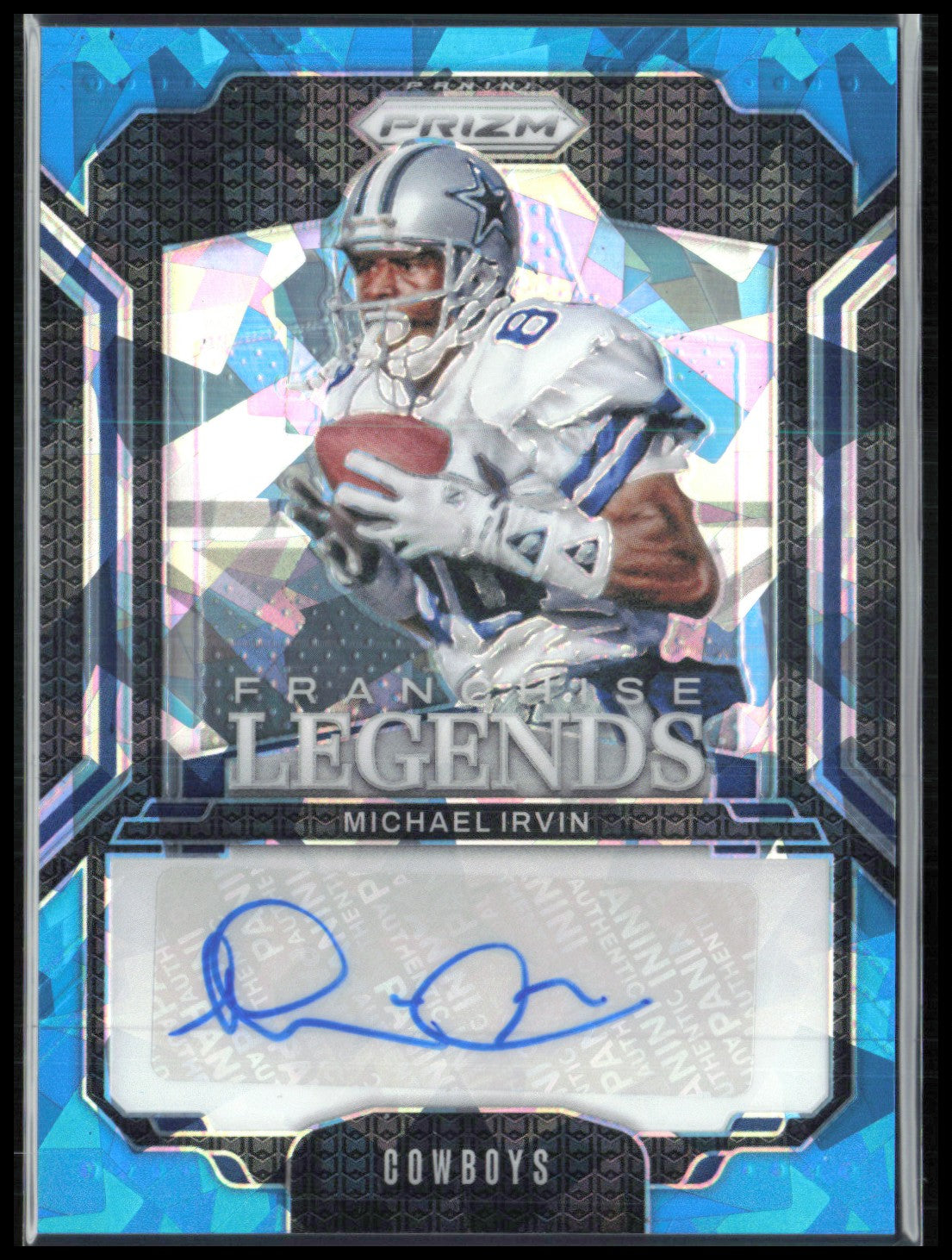 Michael Irvin Auto Franchise Legends /99 Blue Ice 2024 Prizm