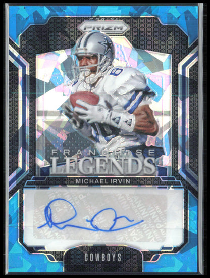Michael Irvin Auto Franchise Legends /99 Blue Ice 2024 Prizm
