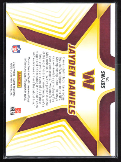 Jayden Daniels Stars of the NFL Mem 2025 Score
