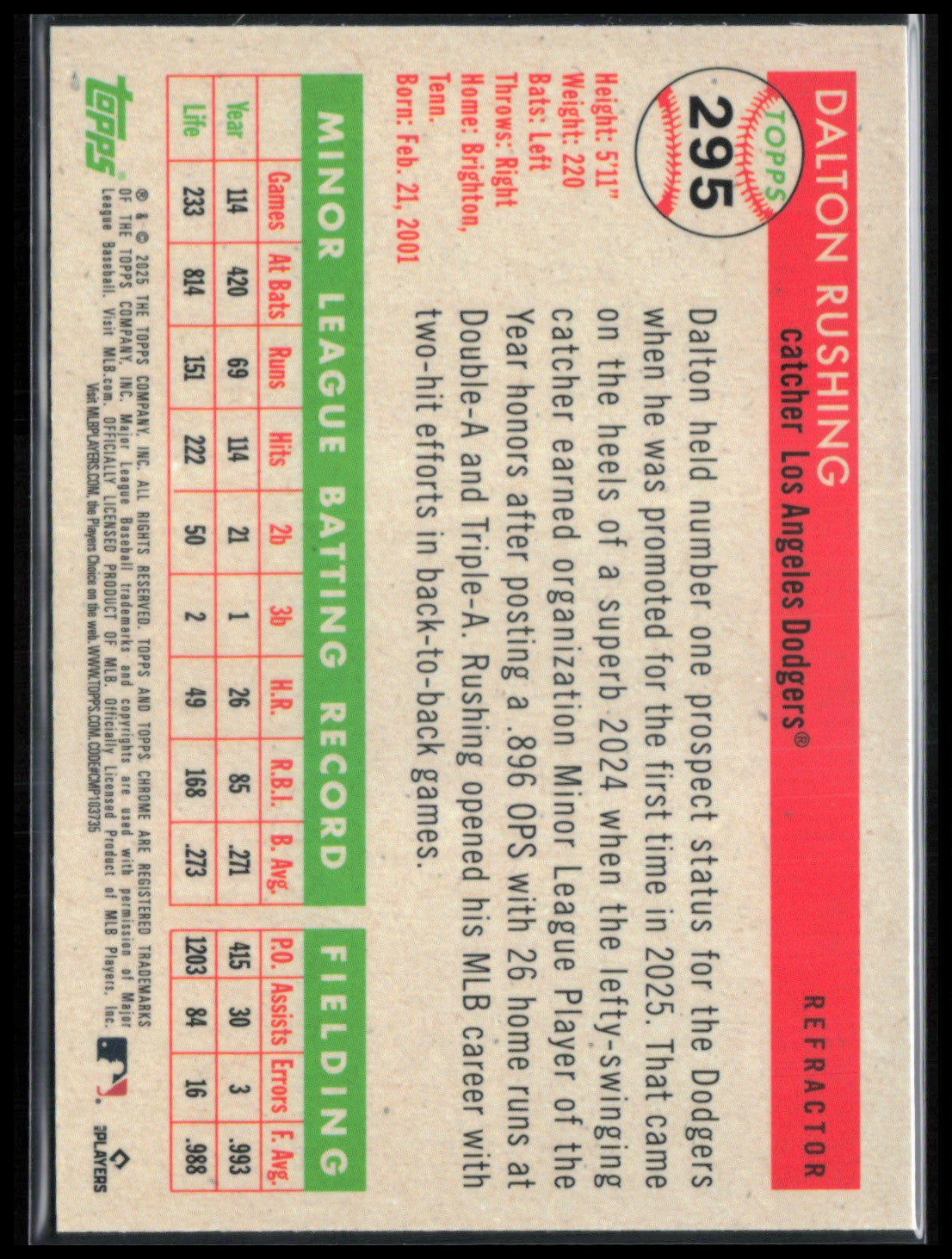Dalton Rushing RC Refractor
