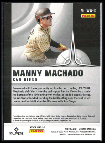 Manny Machado Mosaic Prizm