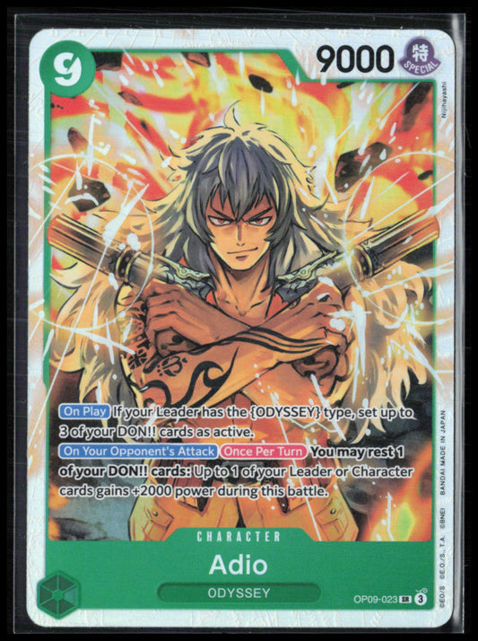 Adio Super Rare Holo (One Piece)