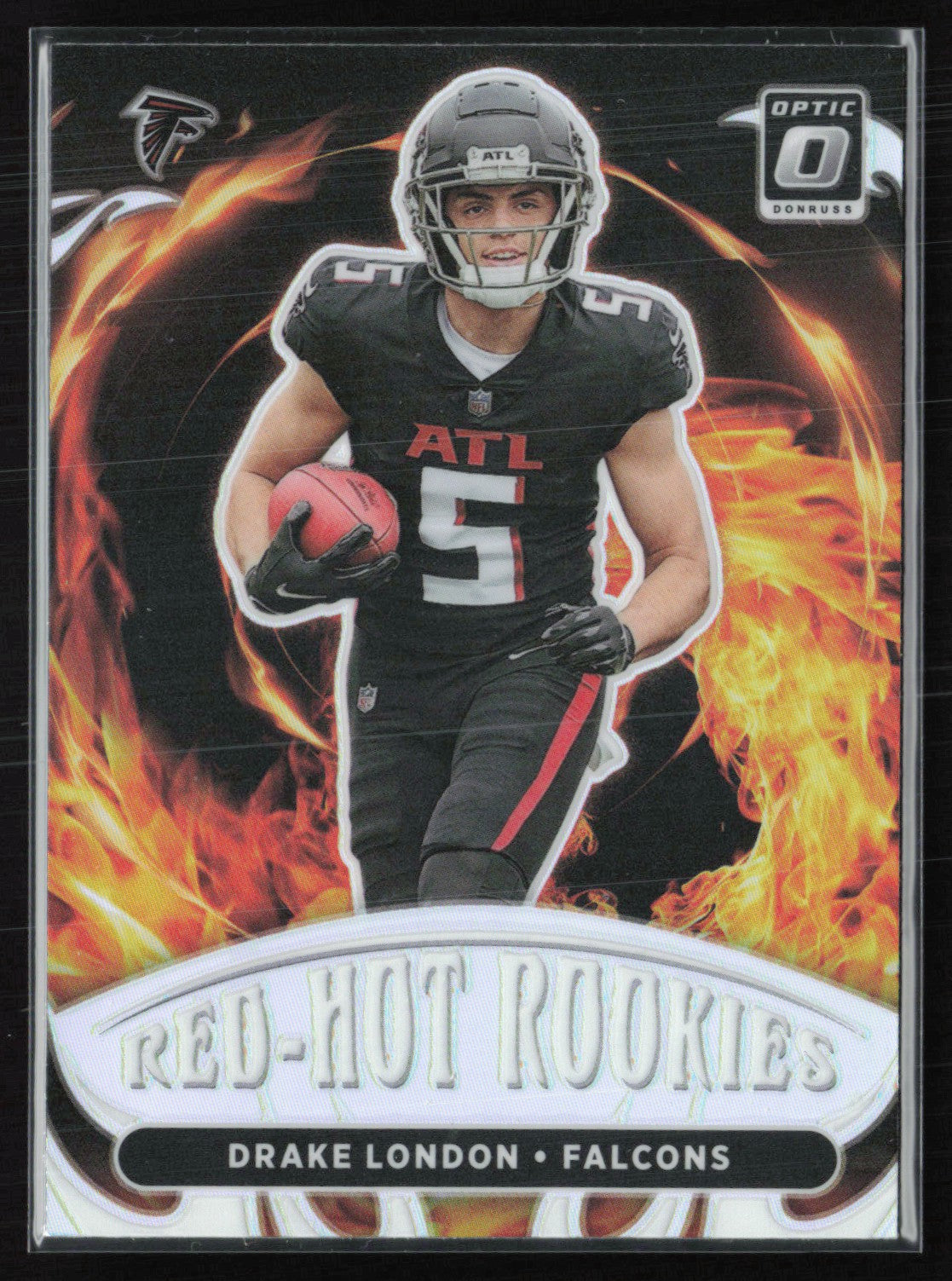 Drake London RC Red-Hot Rookies Holo