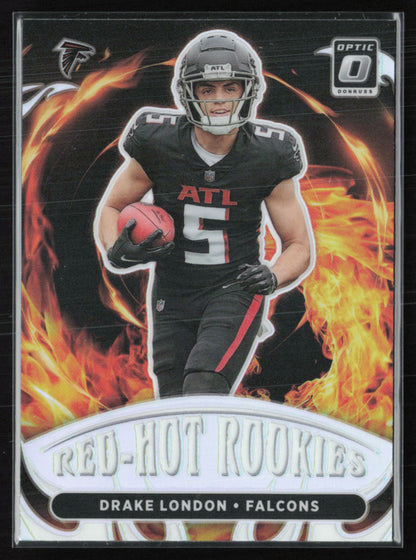Drake London RC Red-Hot Rookies Holo