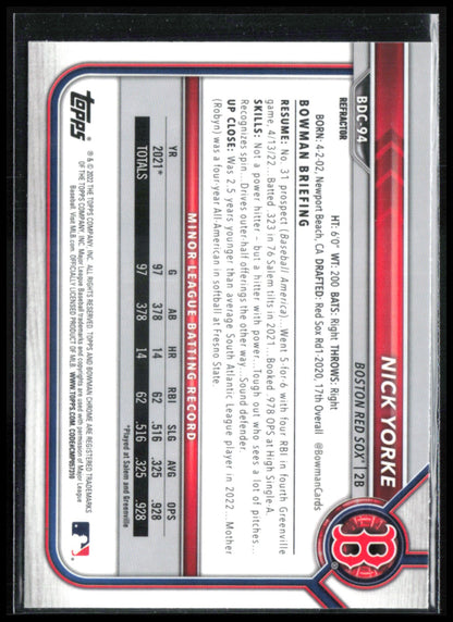 Nick Yorke Refractor Prospects