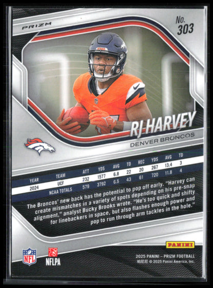 RJ Harvey RC Silver 2025 Prizm
