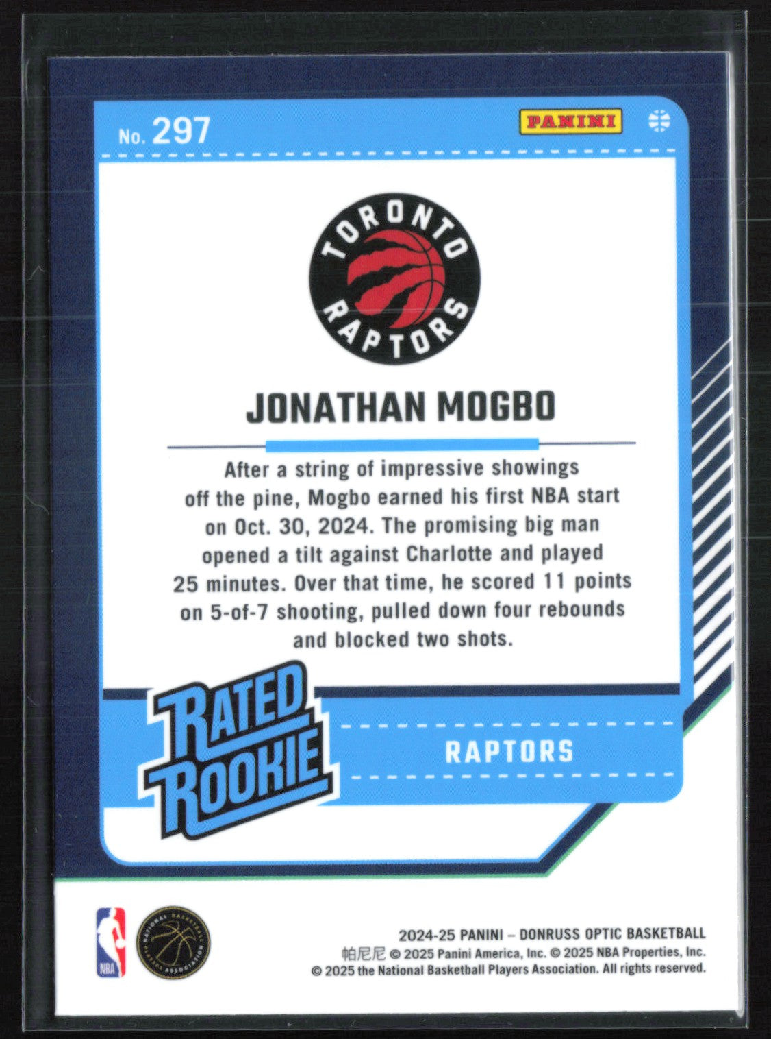 Jonathan Mogbo RC Optic Rated Rookie
