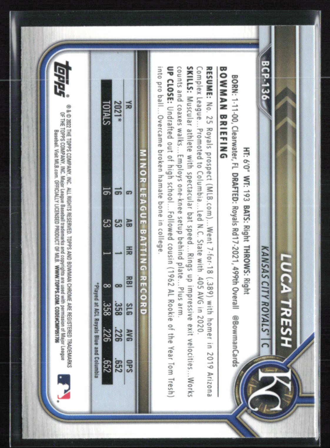 Luca Tresh 1st Bowman