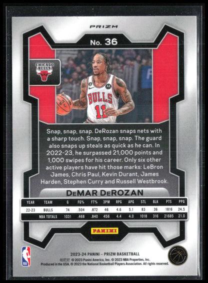 DeMar DeRozan Silver Prizm