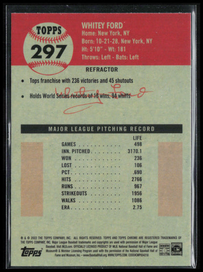 Whitey Ford Refractor