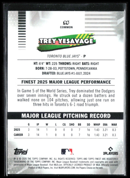 Trey Yesavage RC
