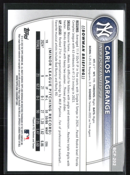 Carlos Lagrange 1st Bowman