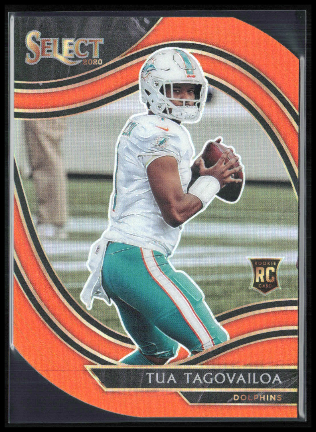 Tua Tagovailoa RC Orange Prizm Field Level Die-Cut