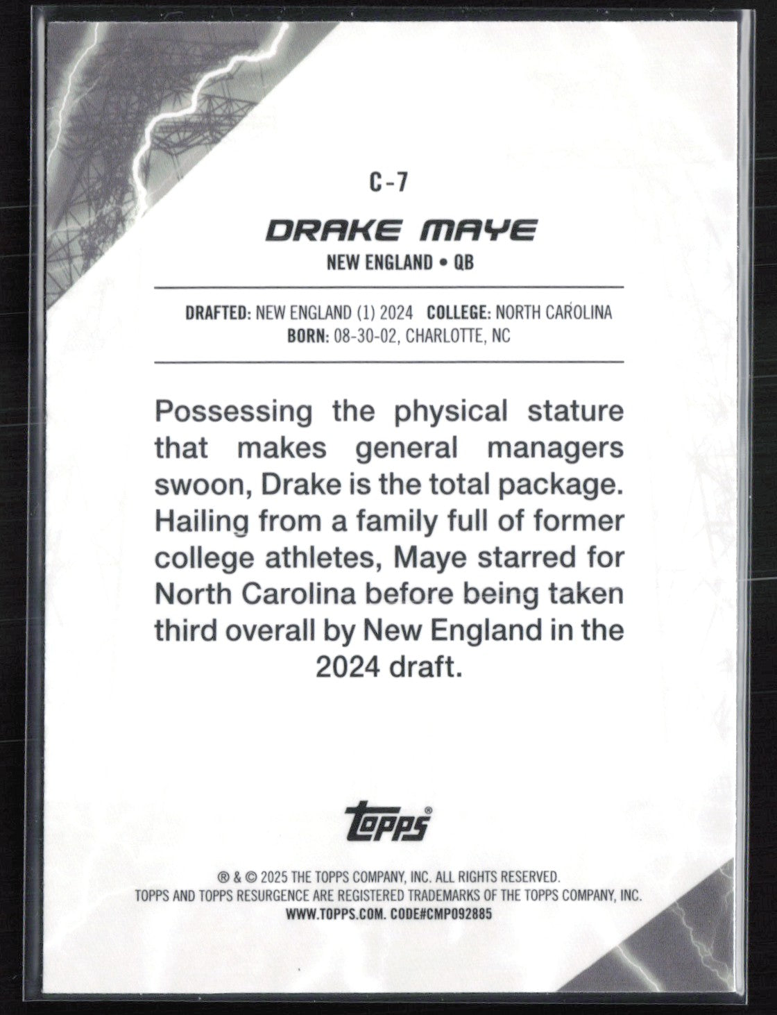 Drake Maye RC Conductors