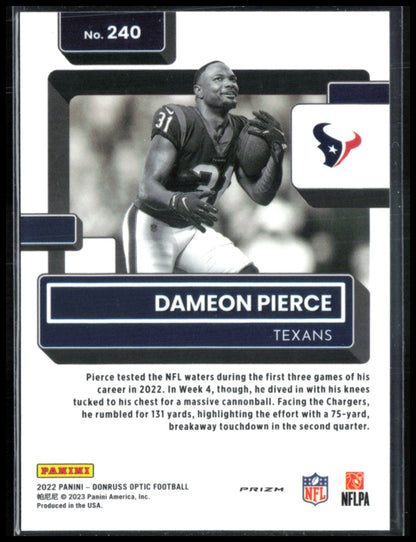 Dameon Pierce RC Negative Holo