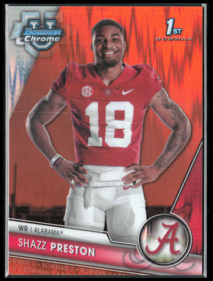 Shazz Preston 1st Bowman Orange Shock /25