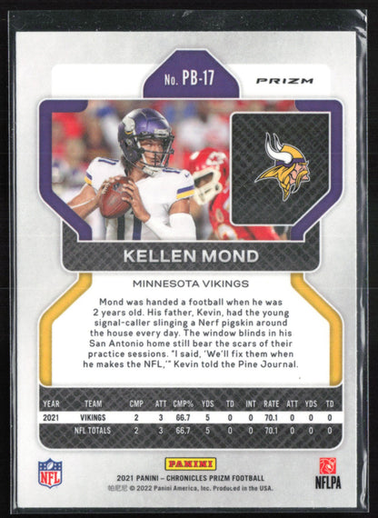 Kellen Mond RC Prizm Black Silver
