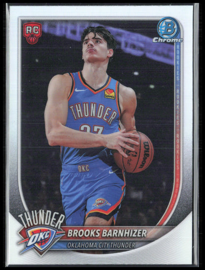 Brooks Barnhizer RC Red Rookie Logo