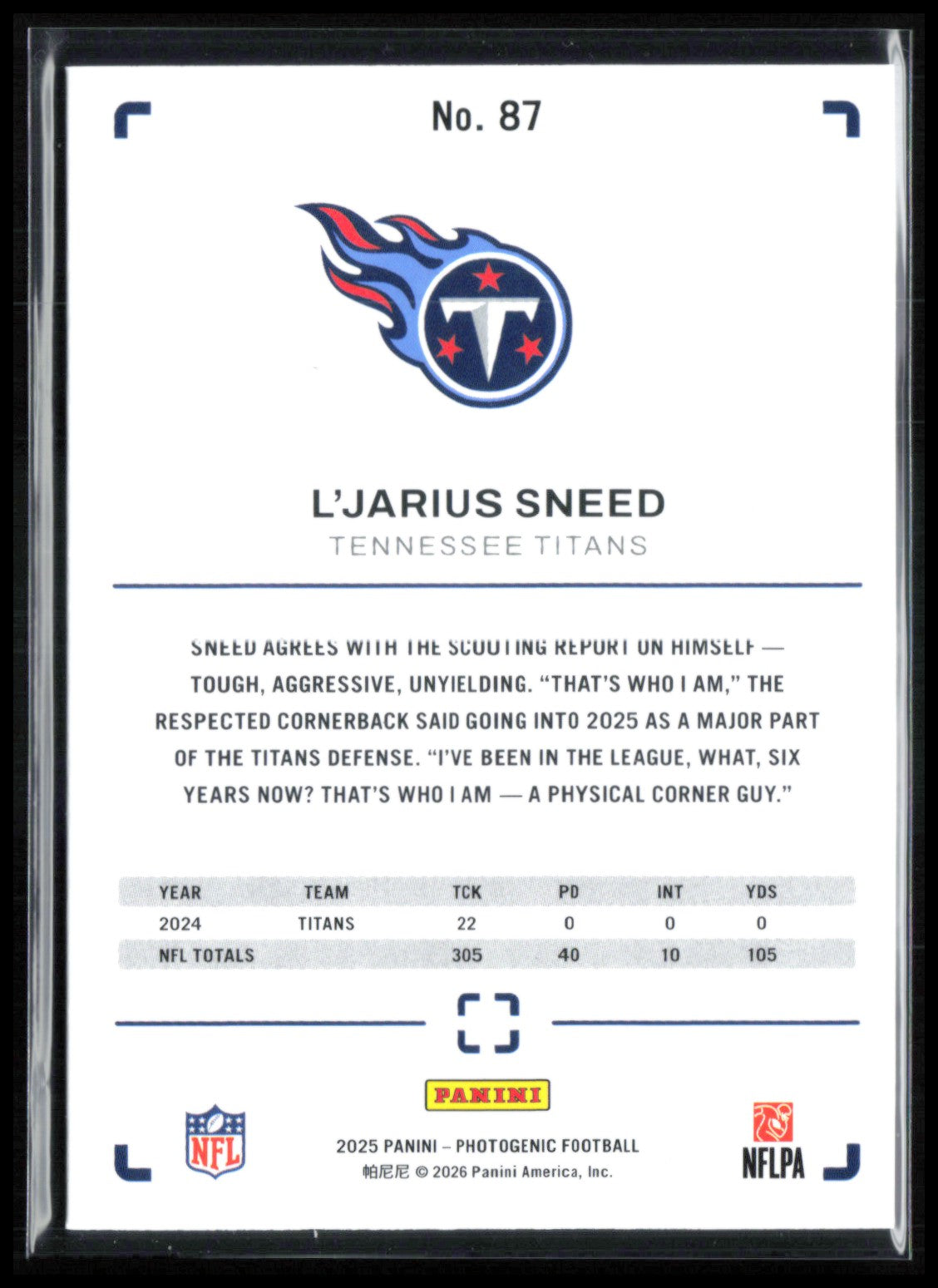 L'Jarius Sneed Purple Ice /99