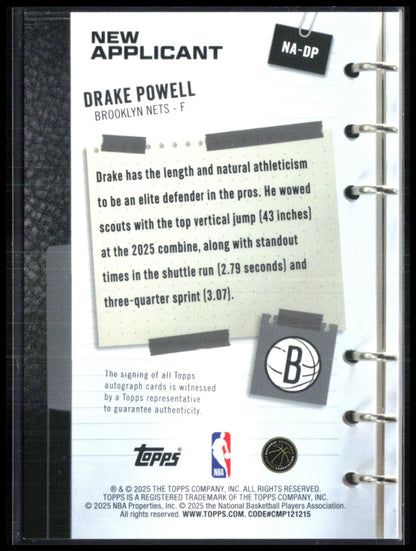Drake Powell RC Auto New Applicant