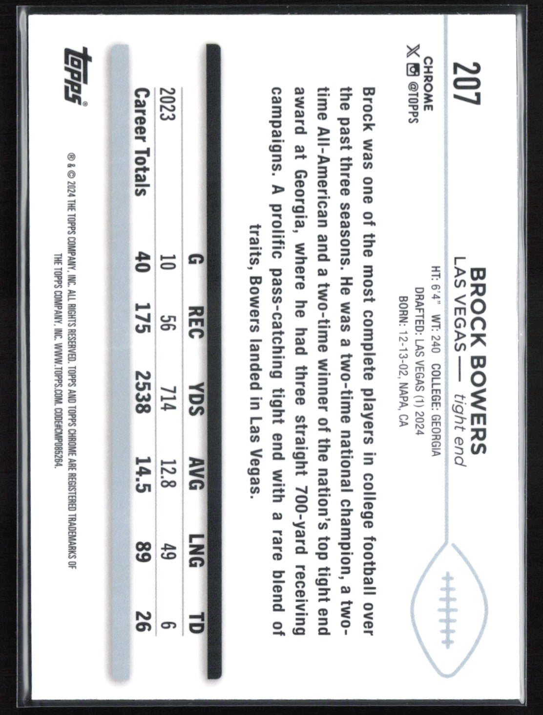 Brock Bowers RC X-Fractor